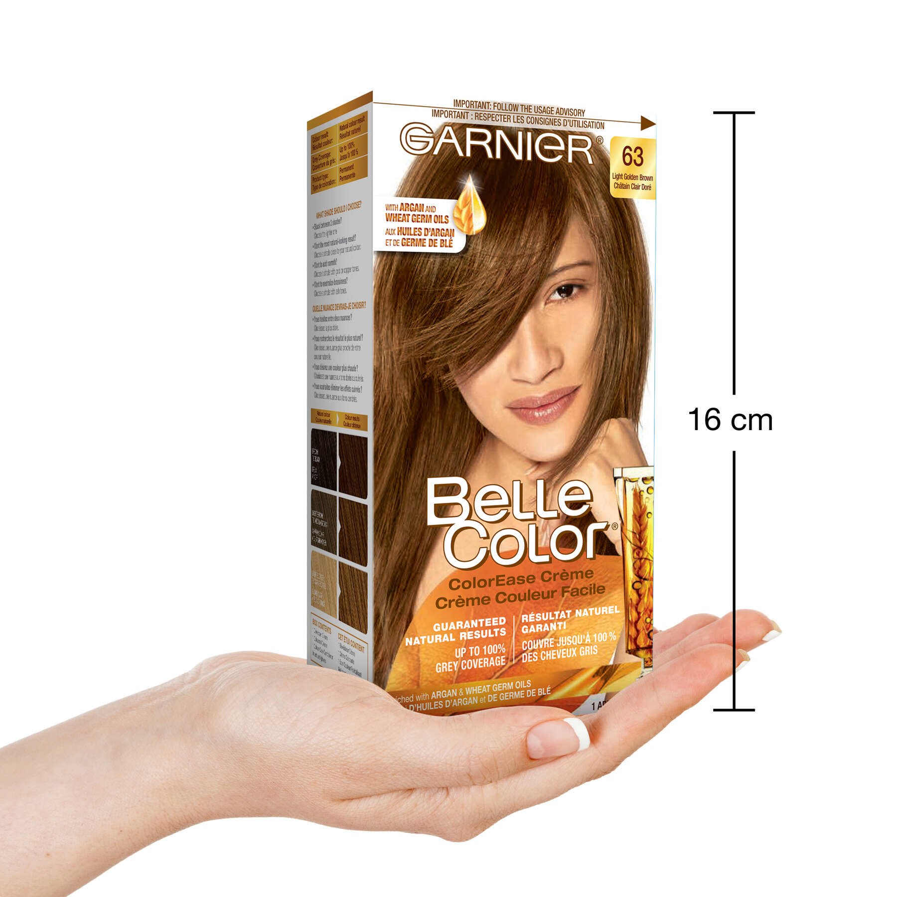 garnier hair dye belle color 63 light golden brown 70103160246 inhand
